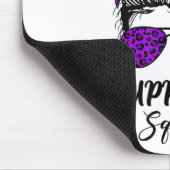 Support Squad Messy Bun Paarse Warrior Heimerheime Muismat (Hoek)