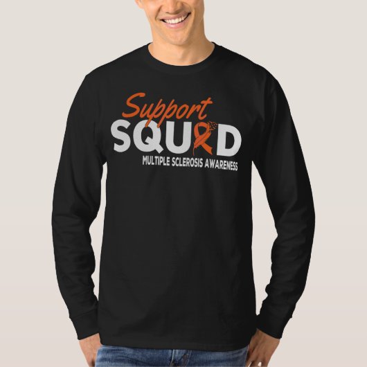 Support Squad Multiple Sclerose Awareness Ms Awar T-shirt (Voorkant)