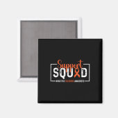 Support Squad Multiple Sclerosis Awareness MS Oran Magneet (Voorkant / Achterkant)