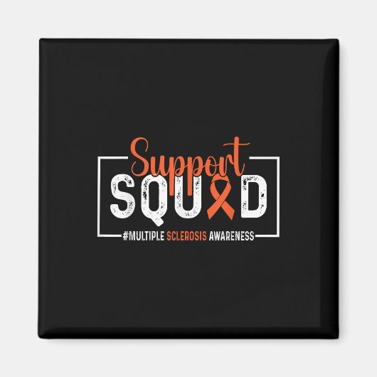 Support Squad Multiple Sclerosis Awareness MS Oran Magneet (Voorkant)