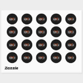 Support Squad Multiple Sclerosis Awareness MS Oran Ronde Sticker (Vel)