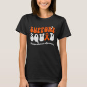Support Squad Multiple Sclerosis Awareness Orange T-shirt (Voorkant)