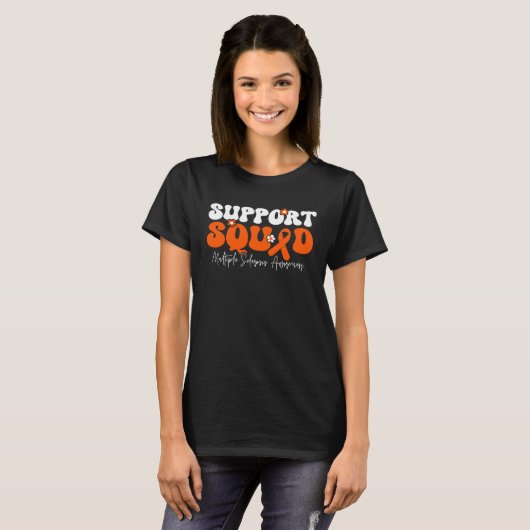 Support Squad Multiple Sclerosis Awareness T-shirt (Voorkant volledig)