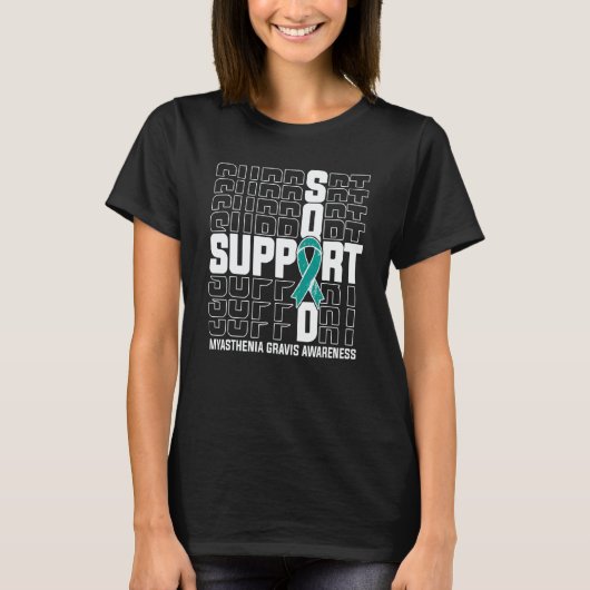 Support Squad Myasthenia Gravis Awareness T-shirt (Voorkant)
