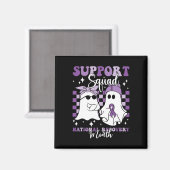 Support Squad Nationale Herstel Maand Verslaving R Magneet (Voorkant / Achterkant)