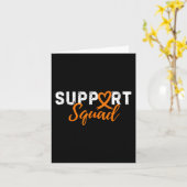 Support Squad Nierkanker Liefde Hart Oranje Ribb Kaart (Gele Bloem)
