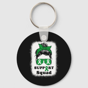 Support Squad Nierziekte Bewustzijn Messy Bun M Sleutelhanger