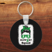 Support Squad Nierziekte Bewustzijn Messy Bun M Sleutelhanger (Voorkant)