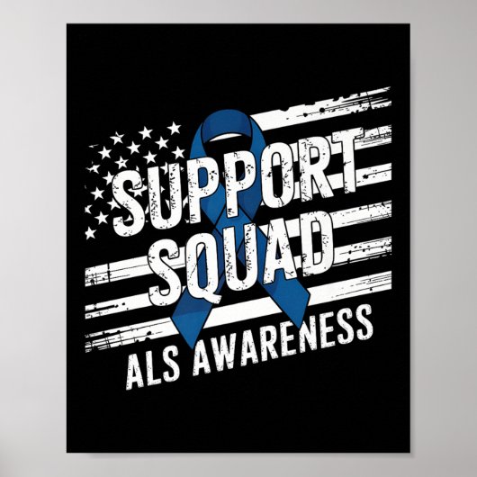 Support Squad ook bewustmakingsmaand Amerikaanse F Poster (Voorkant)