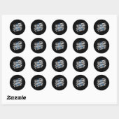 Support Squad ook bewustmakingsmaand Amerikaanse F Ronde Sticker (Vel)