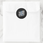 Support Squad ook bewustmakingsmaand Amerikaanse F Ronde Sticker (Tas)