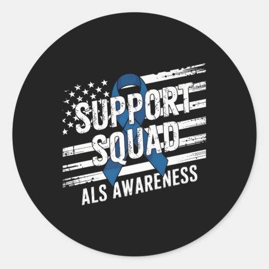 Support Squad ook bewustmakingsmaand Amerikaanse F Ronde Sticker (Voorkant)