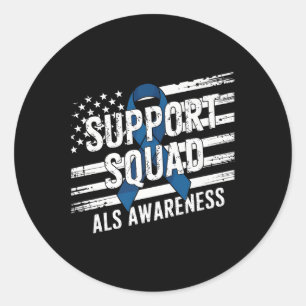 Support Squad ook bewustmakingsmaand Amerikaanse F Ronde Sticker