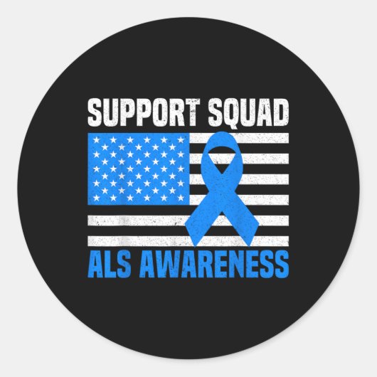 Support Squad ook bewustmakingsmaand Amerikaanse F Ronde Sticker (Voorkant)