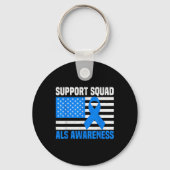 Support Squad ook bewustmakingsmaand Amerikaanse F Sleutelhanger (Voorkant)