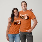 Support Squad Orange Ribbon Blood Cancer Awareness T-shirt (Unisex)