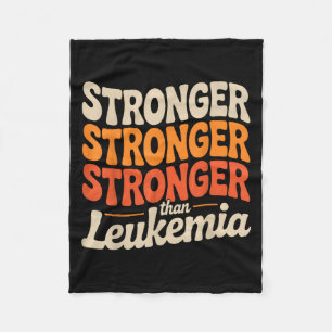 Support Squad Orange Ribbon Leukemia Blood Cancer Fleece Deken