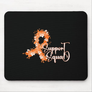 Support Squad Orange Ribbon Leukemia Blood Cancer Muismat