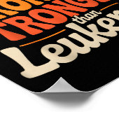 Support Squad Orange Ribbon Leukemia Blood Cancer Poster (Hoek)