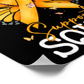 Support Squad Orange Ribbon Multiple Sclerosis Awa Poster (Hoek)