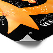 Support Squad Orange Ribbon Multiple Sclerosis Awa Poster (Hoek)