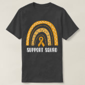 Support Squad Oranje Rainbow ADHD-bewustzijn T-shirt (Design voorkant)