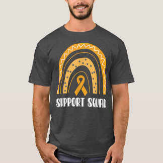 Support Squad Oranje Rainbow ADHD-bewustzijn T-shirt