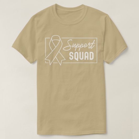 Support Squad Oranje Warrior ADHD Awareness Premiu T-shirt (Design voorkant)