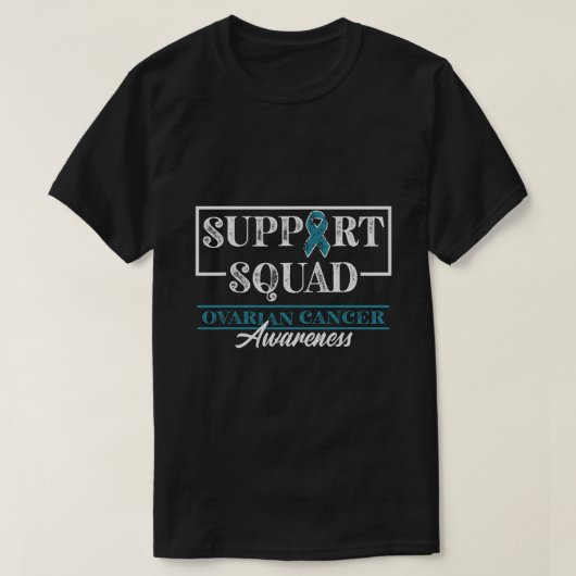 Support Squad Ovarian Cancer Awareness T-shirt (Design voorkant)
