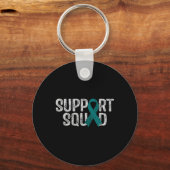 Support Squad Ovariumkankerbewustzijn Comfort Col Sleutelhanger (Voorkant)