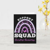 Support Squad Overdose Awareness Rainbow Kaart (Gele Bloem)