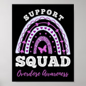 Support Squad Overdose Awareness Rainbow Poster (Voorkant)