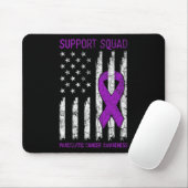 Support Squad - Paarse alvleesklier kankerbewustzi Muismat (Met muis)