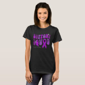 Support Squad Pancreatic Awareness Purple Ribbon T-shirt (Voorkant volledig)