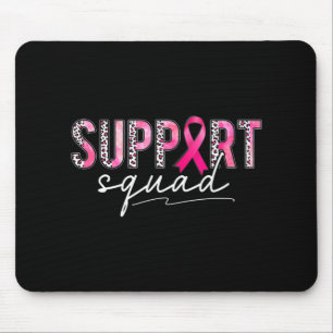 Support Squad Pink Leopard Ribbon Breast Cancer Aw Muismat