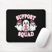 Support Squad Pink Ribbon Ghost Breast Cancer Awar Muismat (Met muis)