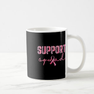 Support Squad Pink Ribbon Leopard Breast Cancer Aw Koffiemok