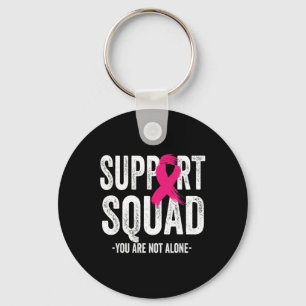 Support Squad Pink Ribbon Warrior Breast Cancer Aw Sleutelhanger