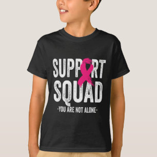 Support Squad Pink Ribbon Warrior Breast Cancer Aw T-shirt