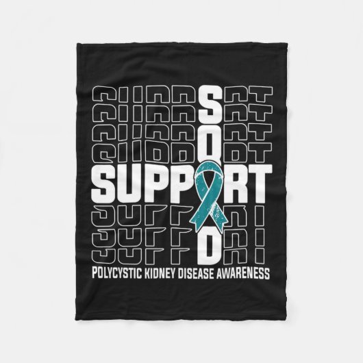Support Squad Polycystic Nierziekte Fleece Deken (Voorkant)