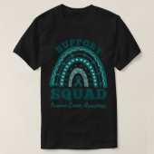 Support Squad Rainbow Ovarium Cancer Awareness T-shirt (Design voorkant)