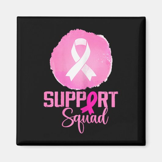 Support Squad Roze Support Squad Borstkanker AWA Magneet (Voorkant)