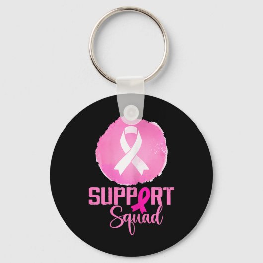 Support Squad Roze Support Squad Borstkanker AWA Sleutelhanger (Voorkant)