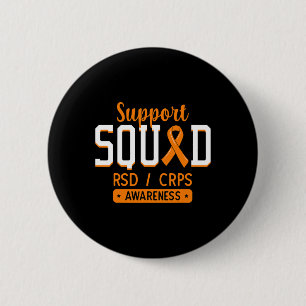 Support Squad RSDCRPS Complex Regionaal Pijn Syndr Ronde Button 5,7 Cm
