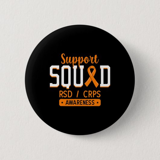 Support Squad RSDCRPS Complex Regionaal Pijn Syndr Ronde Button 5,7 Cm (Voorkant)