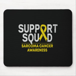 Support Squad Sarcoma Cancer Awareness Yellow Ribb Muismat
