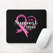 Support Squad Schattige Hart Borstkanker Bewustzij Muismat (Met muis)