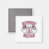 Support Squad Schattigee geesten Borstkanker Bewus Magneet (Voorkant / Achterkant)