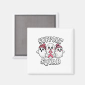 Support Squad Schattigee geesten Borstkanker Bewus Magneet (Voorkant / Achterkant)