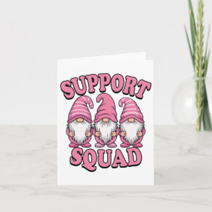 Support Squad Schattigee Roze Gnoom borstkanker Kaart